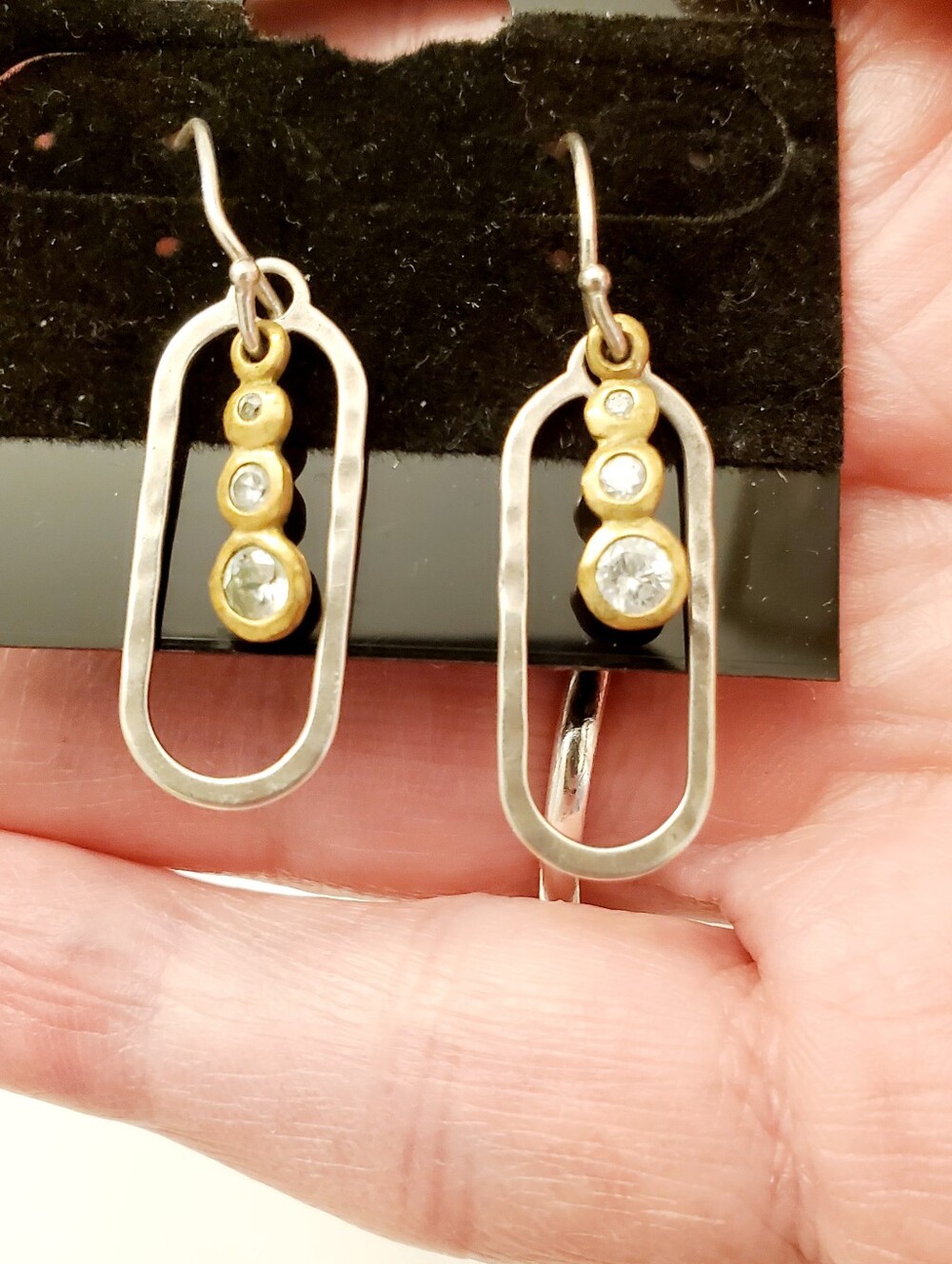SILPADA Sterling Silver Drop Earrings with Clear CZ Stones - Women Jewelry